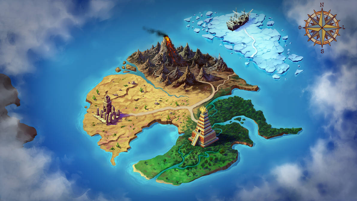 Isometric Fantasy map by rainerpetterart on DeviantArt