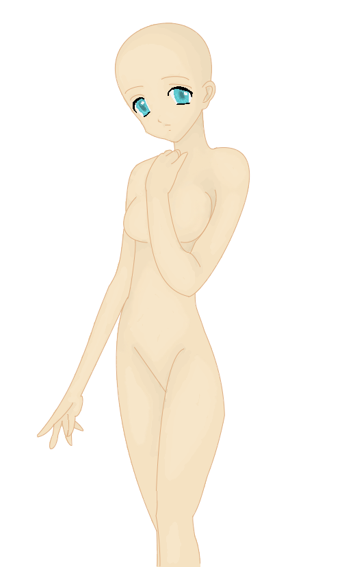 Shy Anime Girl Body Base