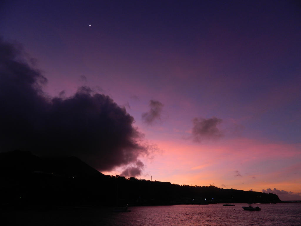 purple skies, rising sun by peachylens on DeviantArt