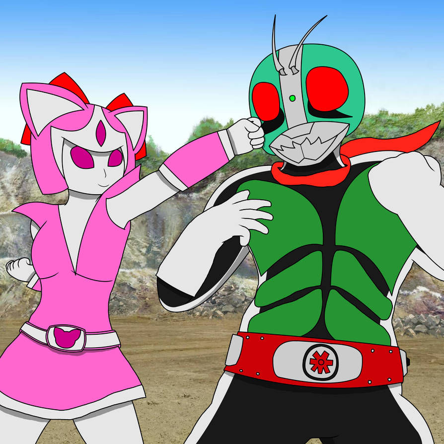 Kitty Rider Kitty Raiser Vs. Kamen Rider No.1 by Phumpuwado on DeviantArt