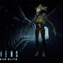 Alien Fireteam Elite Praetorian 3D Model Rigged