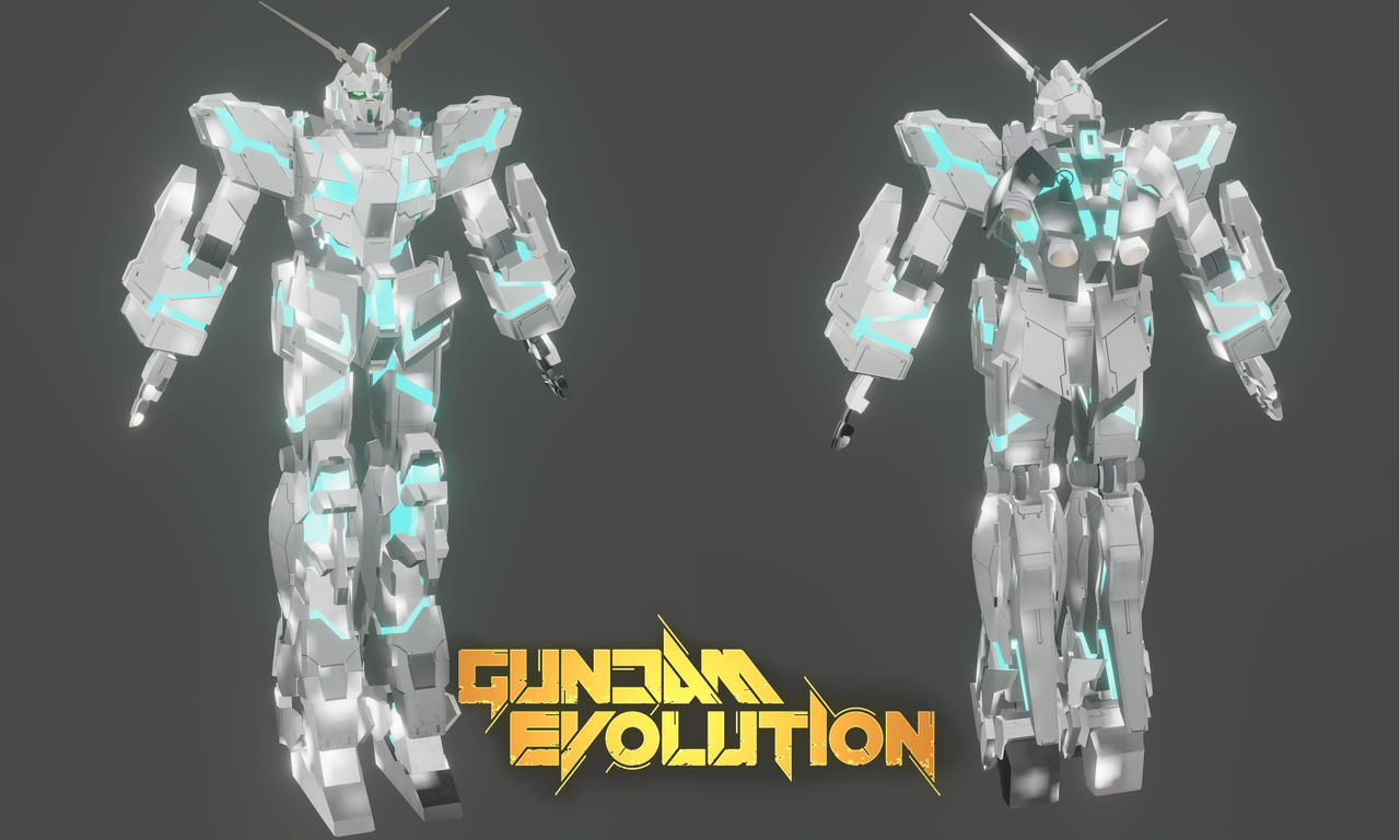 RIG XNALara DAZ MMD Gundam Evolution Unicorn by ARUKARDOMINATOR on ...