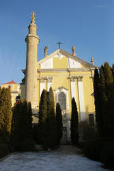 Church with a minaret in the city of Kamenets.