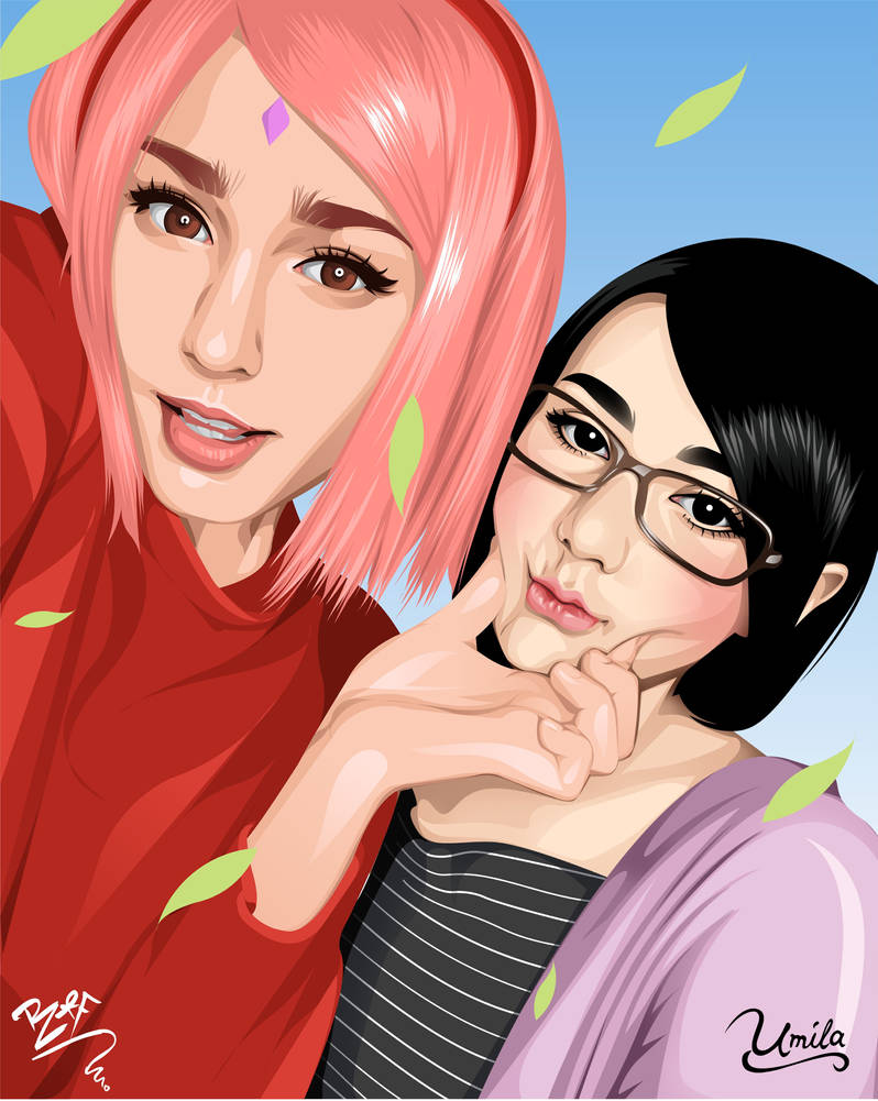 Sakura X Sarada by RafliAF Sakura X Sarada by RafliAF