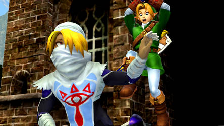 Link and Sheik - INTRUDER!!!