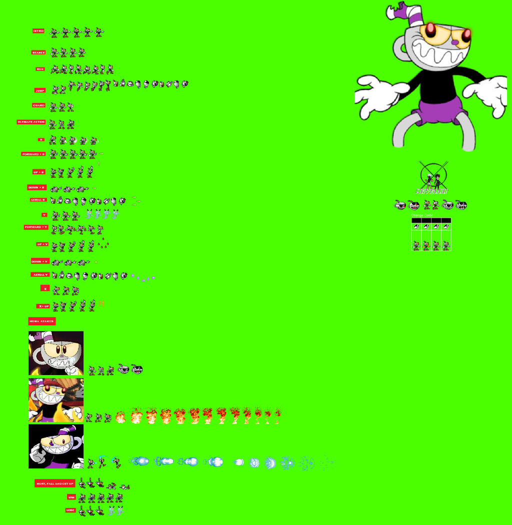 Evil Cuphead Sprites Jus Sheet by XmayGrrr on DeviantArt