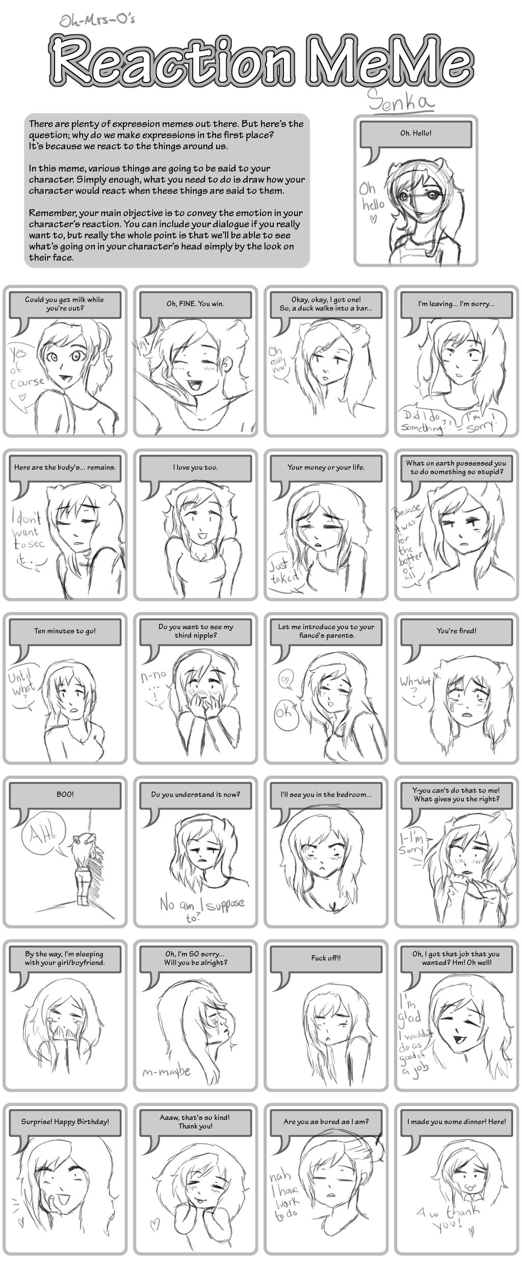 Fun Character Reaction Character Reaction meme! by AllisonMichelleCoon on DeviantArt