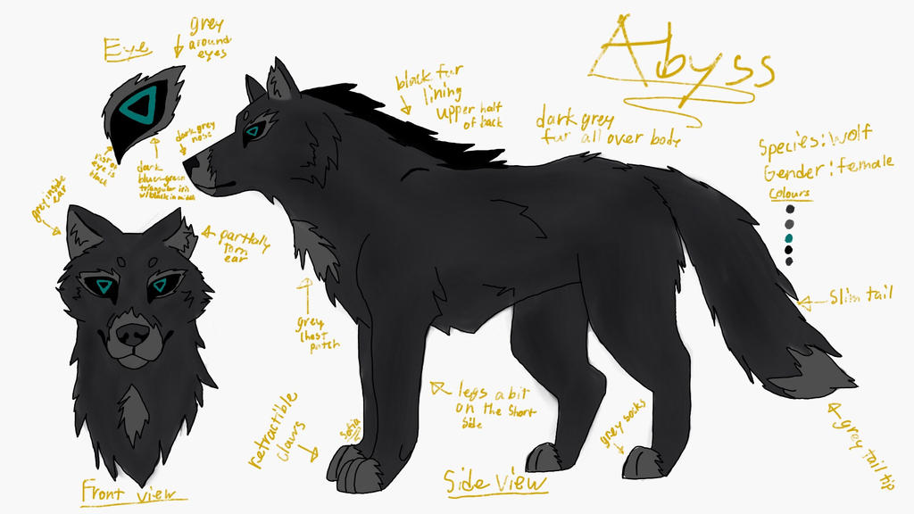 Abyss Wolf Fursona Template by Crowesity on DeviantArt