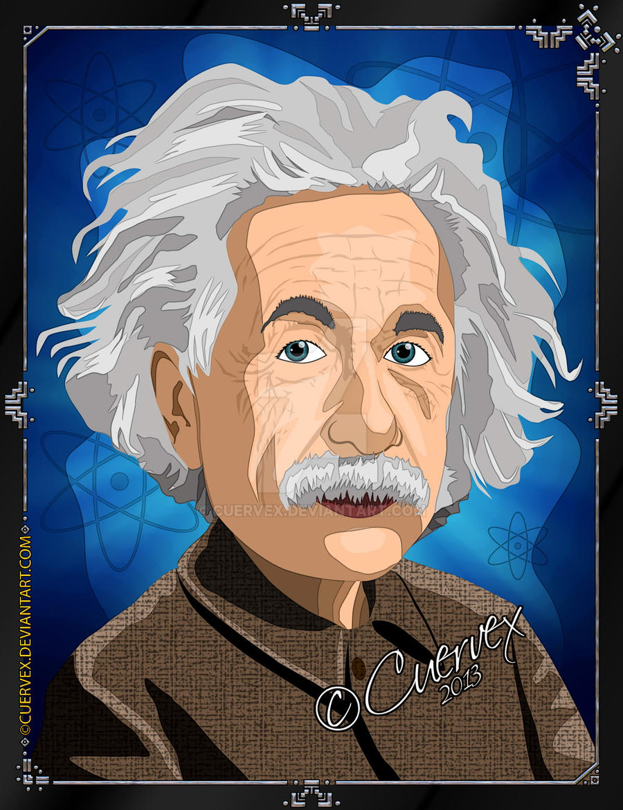 Albert Einstein Cartoon by Cuervex on DeviantArt