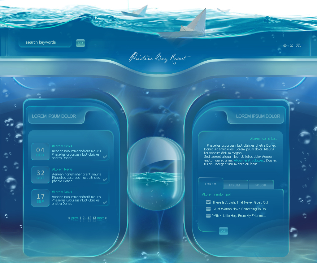 Aqua Web - Semi Promo design