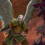 Tybalt. A half elf Paladin of Lathander