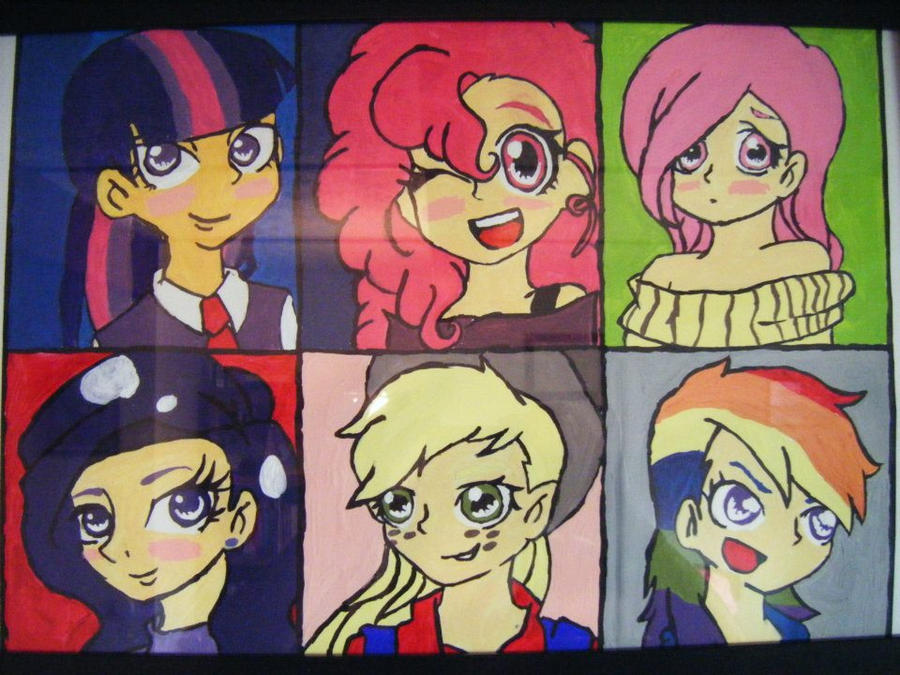 Mlp Blue Raspberry Human Deviantart Human MLP painting by ByakuMuku-100X69 on DeviantArt