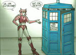 The TARDIS and The Commander Elita by Jovianwolfgirl