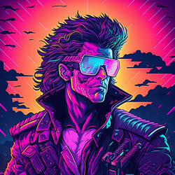 16-bit Style Synthwave Character 2