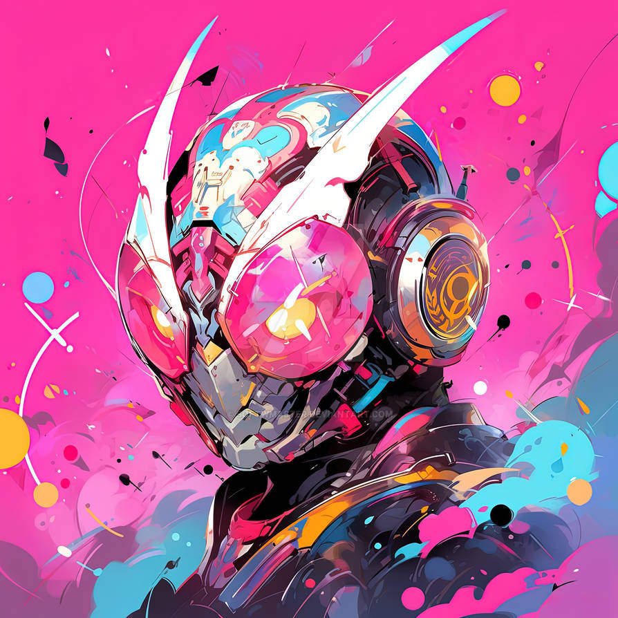 Kamen Rider In Pink And White 6 by SoftWMaster on DeviantArt