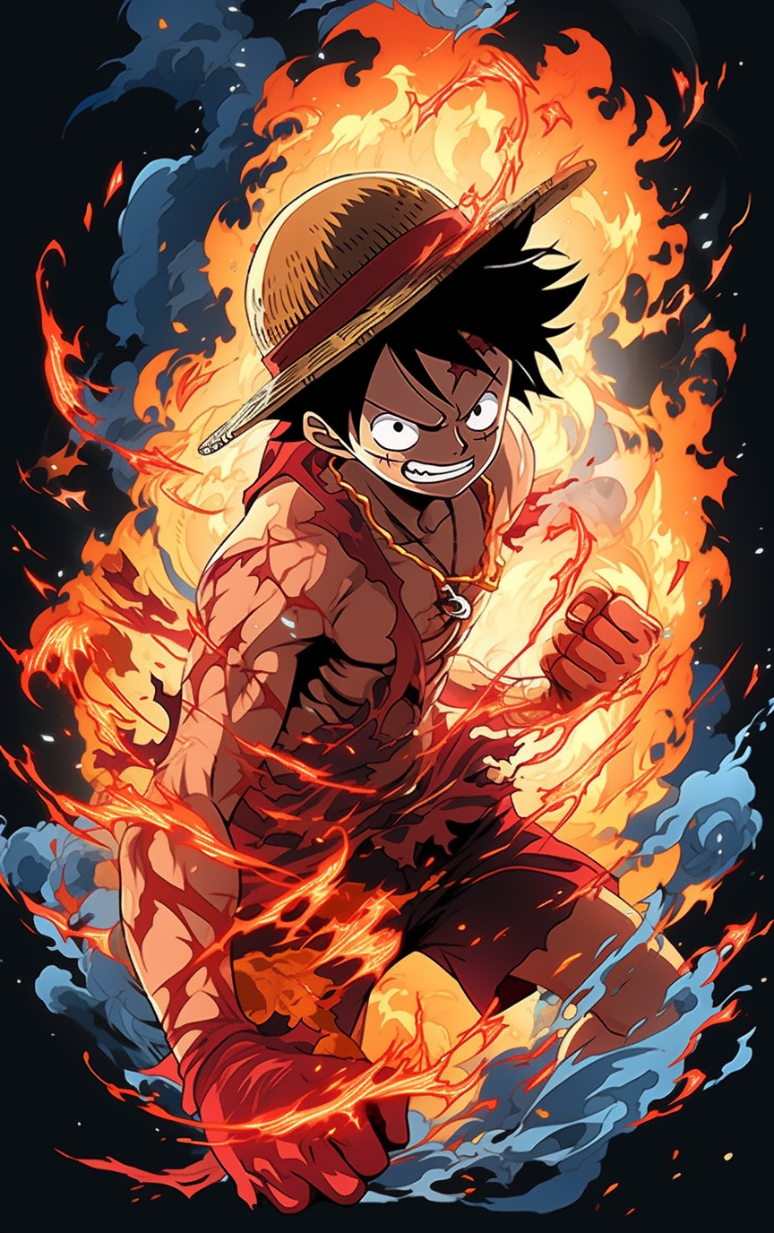 Download Fierce Monkey D Luffy Wallpaper