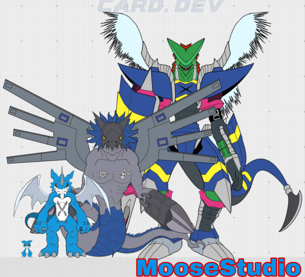 Custom Digimon Line Custom Veemon Digivolution Line by MooseStudio on DeviantArt