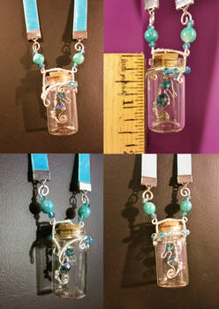 Seahorse in a bottle