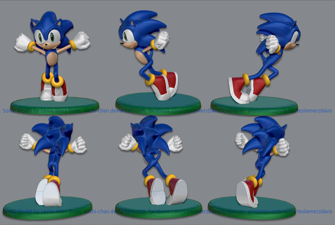 Sonic - with downloadable 3D model!