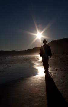 Silhouette by the Sea