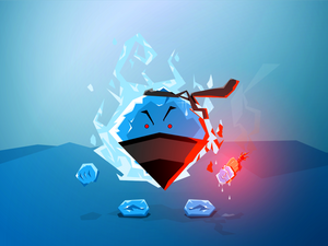 Angry Ice Shard Wallpaper