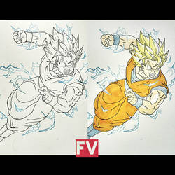 Dragon Ball Z - Goku ssj2 by FVentura