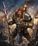 Steampunk Warrior : Droyn the Sparklance by HappySadCorner