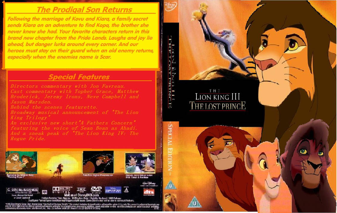 The Lion King III: The Lost Prince DVD Cover by DanteDemon1 on DeviantArt
