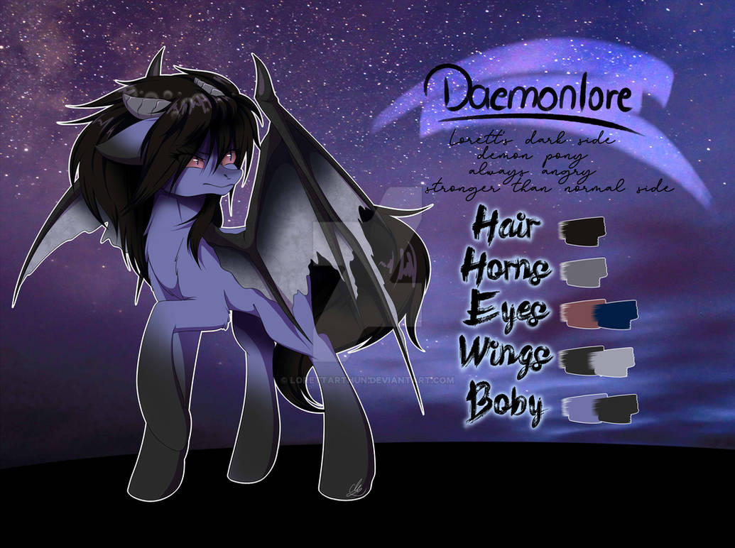 Mlp Evil Ruler Oc Daemonlore - MLP OC by LorettArtHun on DeviantArt