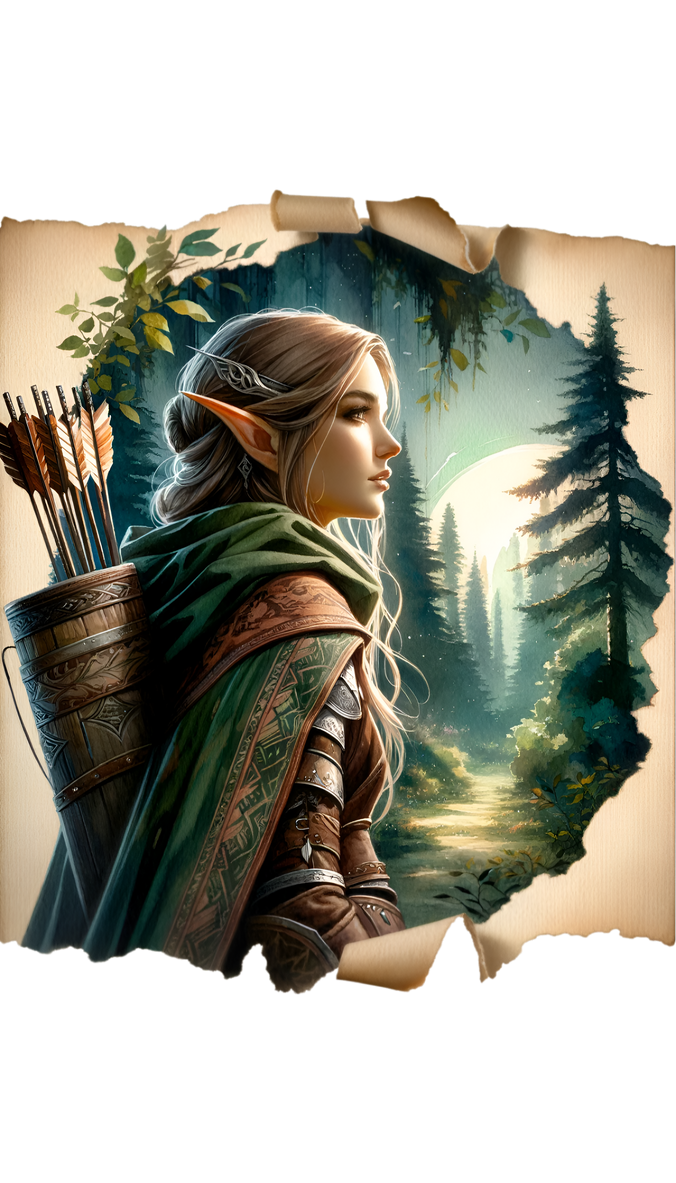 Female Elven Ranger by JoLaArDe on DeviantArt