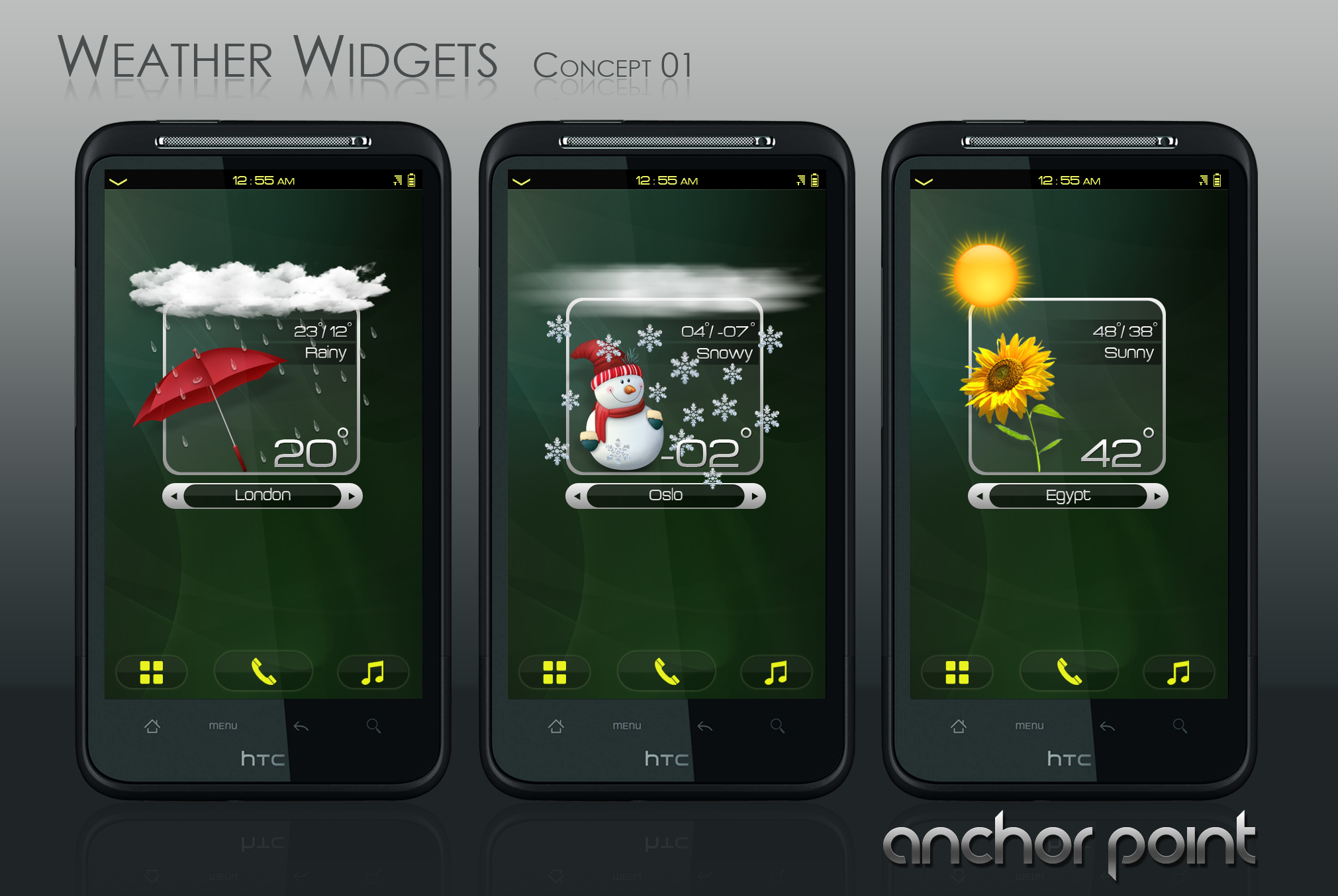 Android Weather Widgets Concept