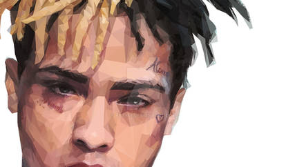 Low Poly Portrait of XXXTentacion, cropped