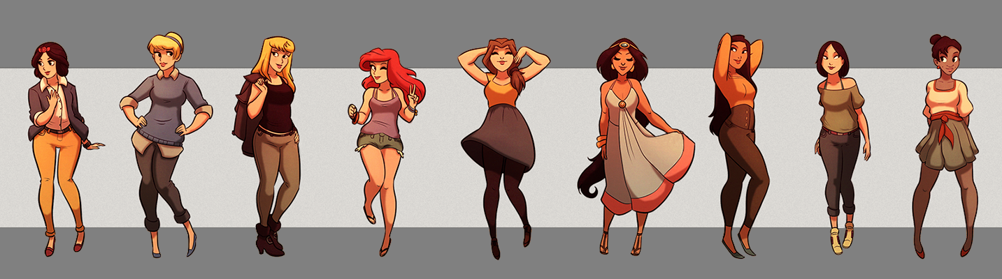Disney Princess Fanart by Ben-Keen