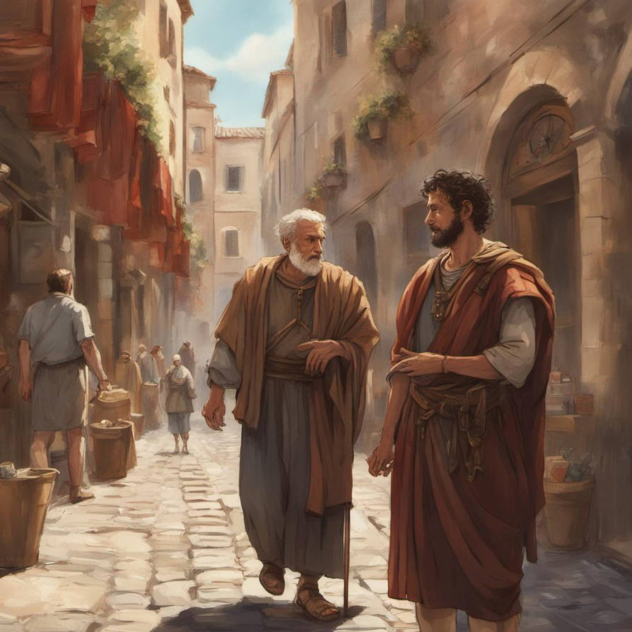Roman mentor and his older apprentice by Galsa19 on DeviantArt