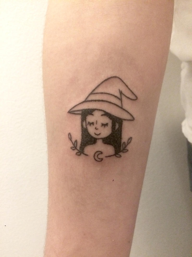 Witch - Handpoked Tattoo