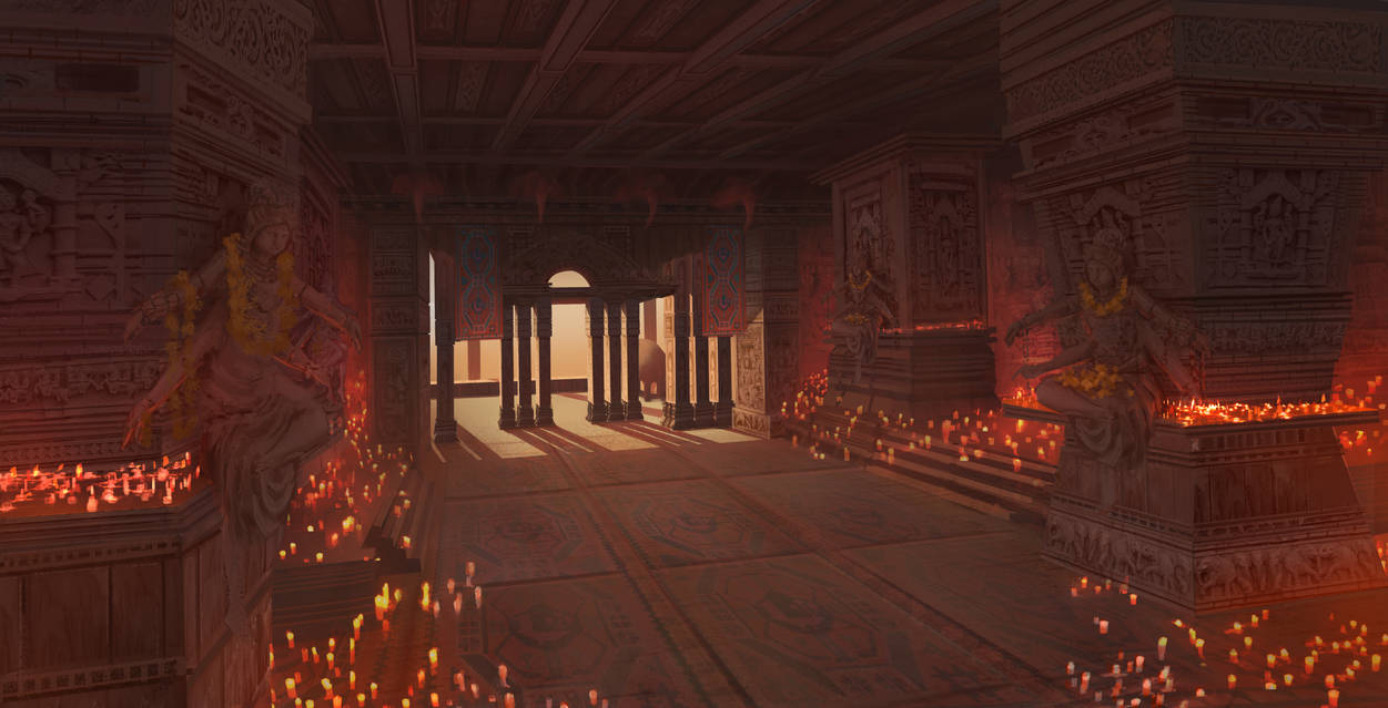 Temple Interior by Nevena-Jevtic on DeviantArt