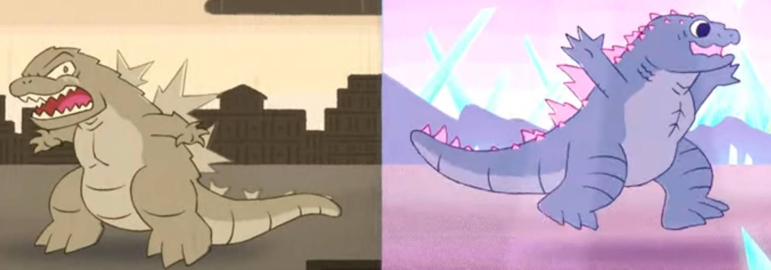 Two Godzilla's Tow Godzillas by beanbop2023 on DeviantArt