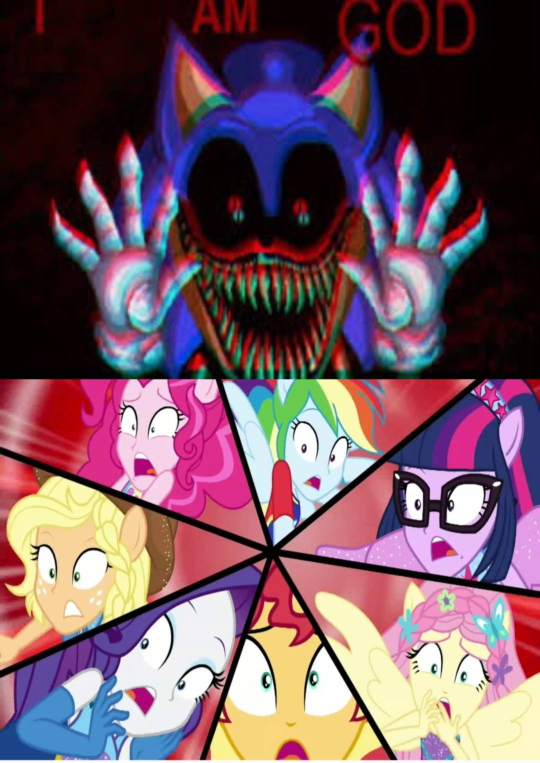 Humane 7 Deviantart Humane 7 Scared of Sonic.EXE by jeffnt2208 on DeviantArt