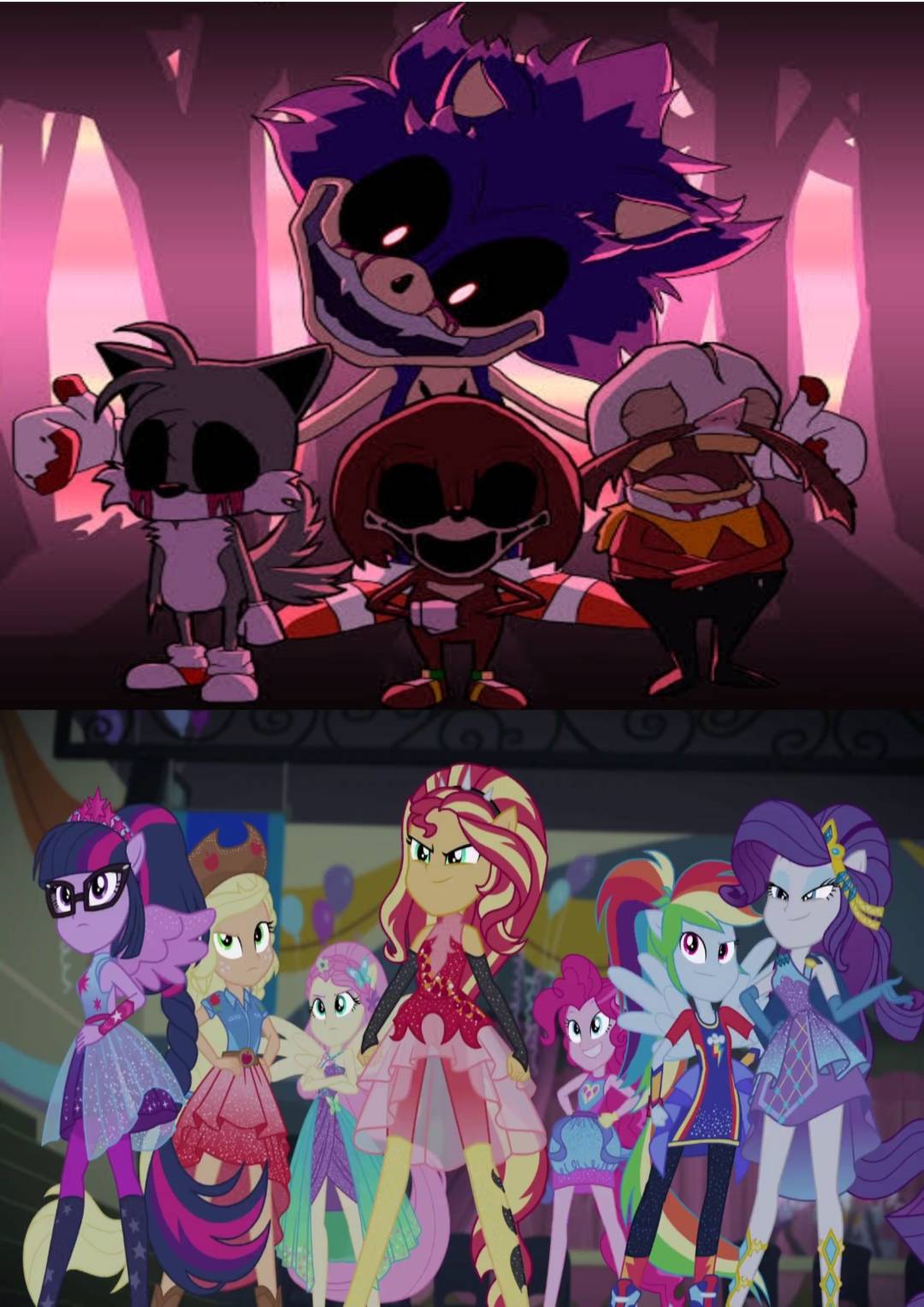 Humane 7 Deviantart Humane 7 Vs Triple Trouble by jeffnt2208 on DeviantArt