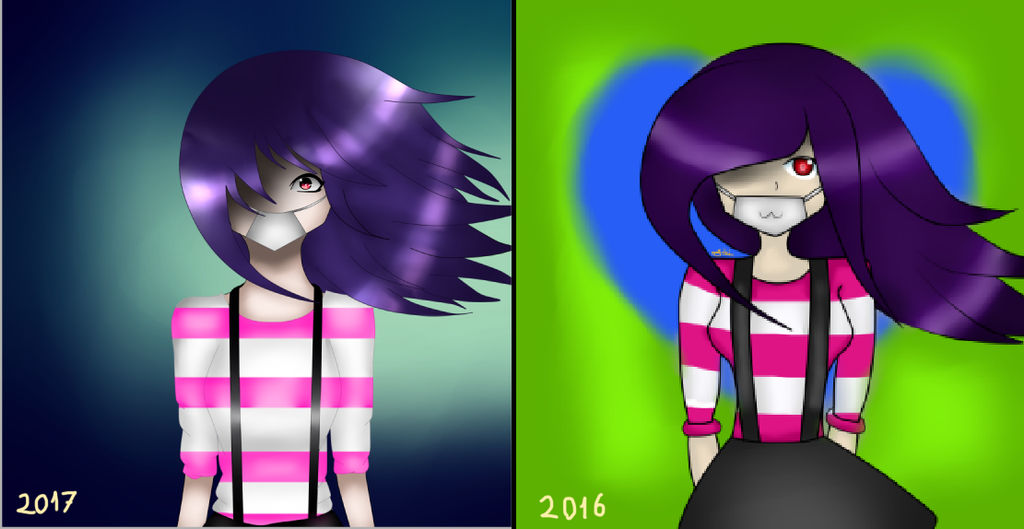 Comparative drawing by NagisaSenpai128 on DeviantArt