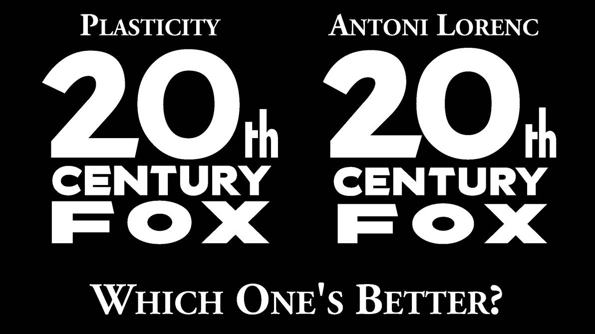 20th Century Fox 1994 Font Comparison by AniGummiJason on DeviantArt