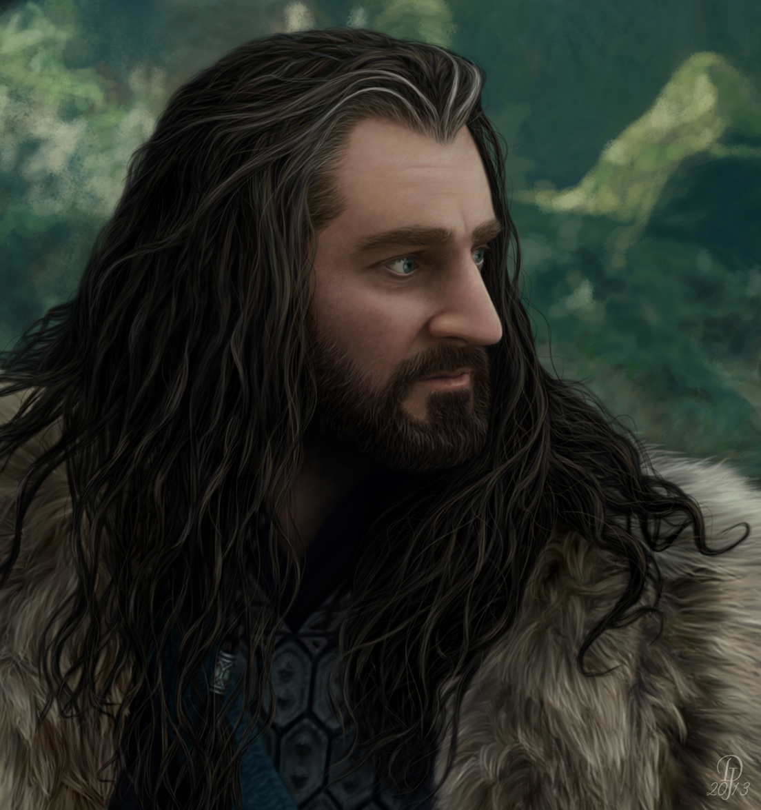 Thorin Oakenshield - Imminent Attack (detail)