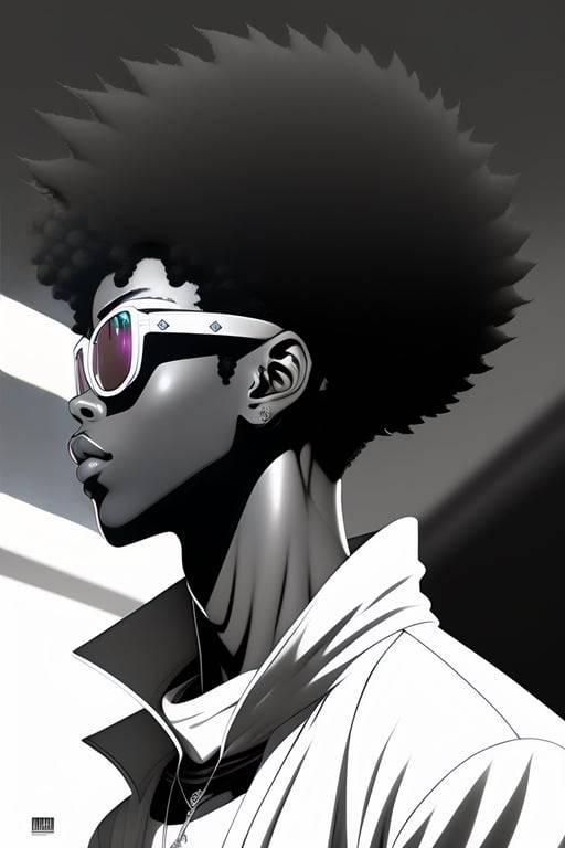 any-worm803: black anime boy