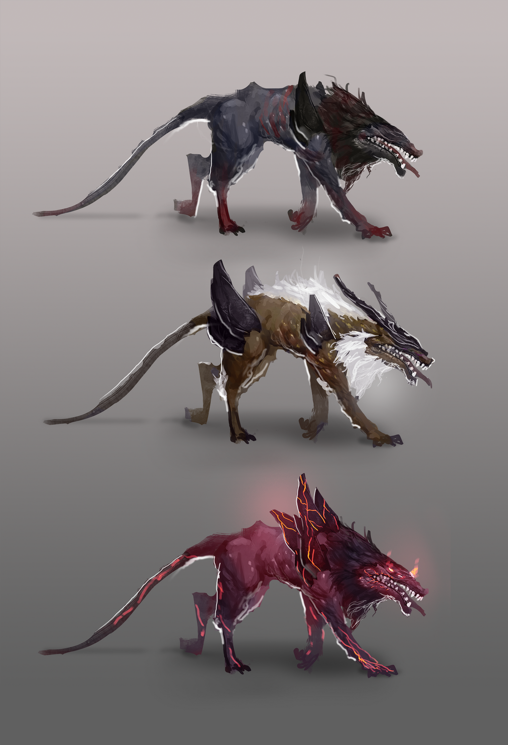 Alien Dog Creature Concept by jeffchendesigns on DeviantArt