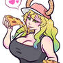 Commission - Lucoa with Pizza