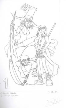 Soul Eater Vol. 1 Cover - Anime Version (sketch)