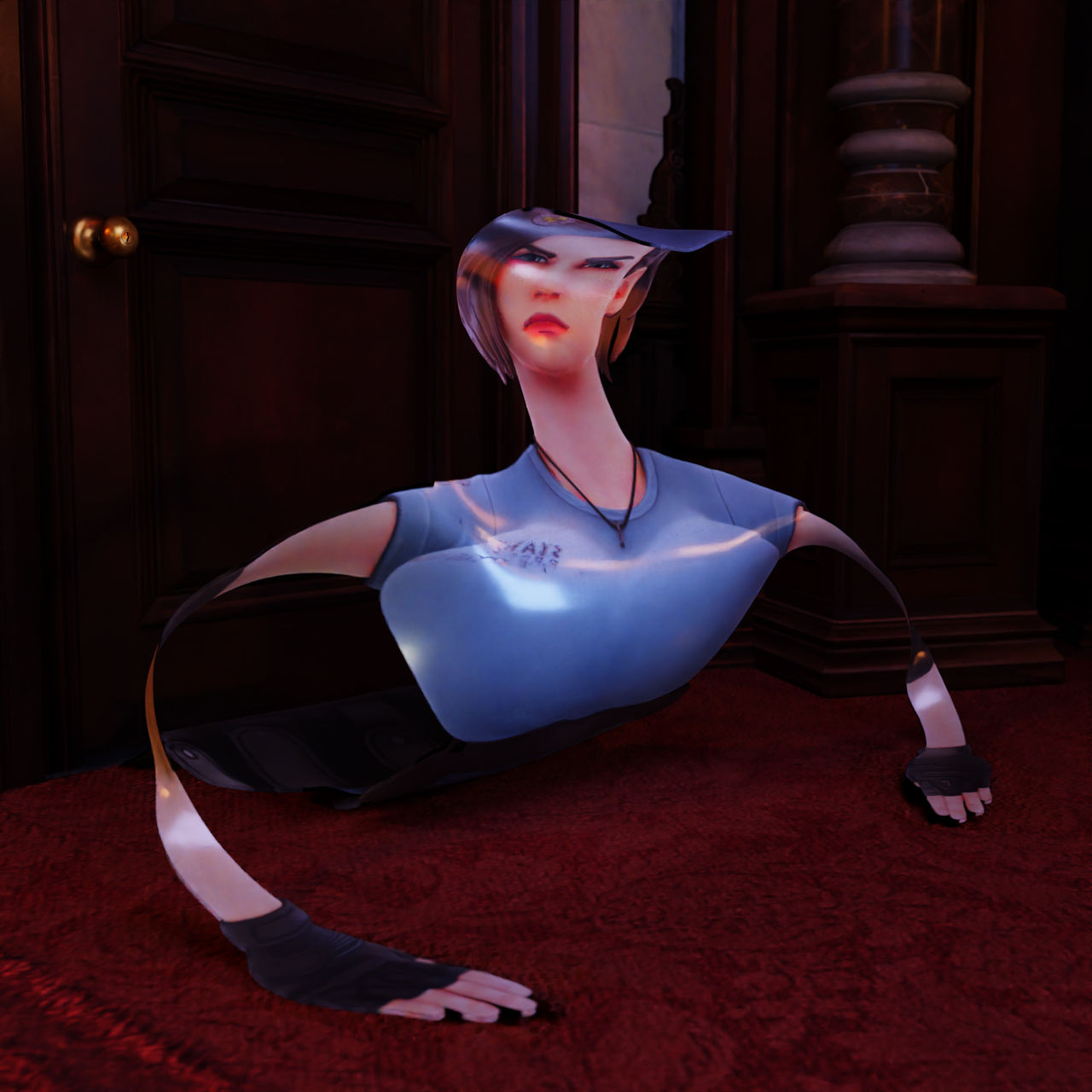 Jill Sandwiched by CompactedCreations on DeviantArt