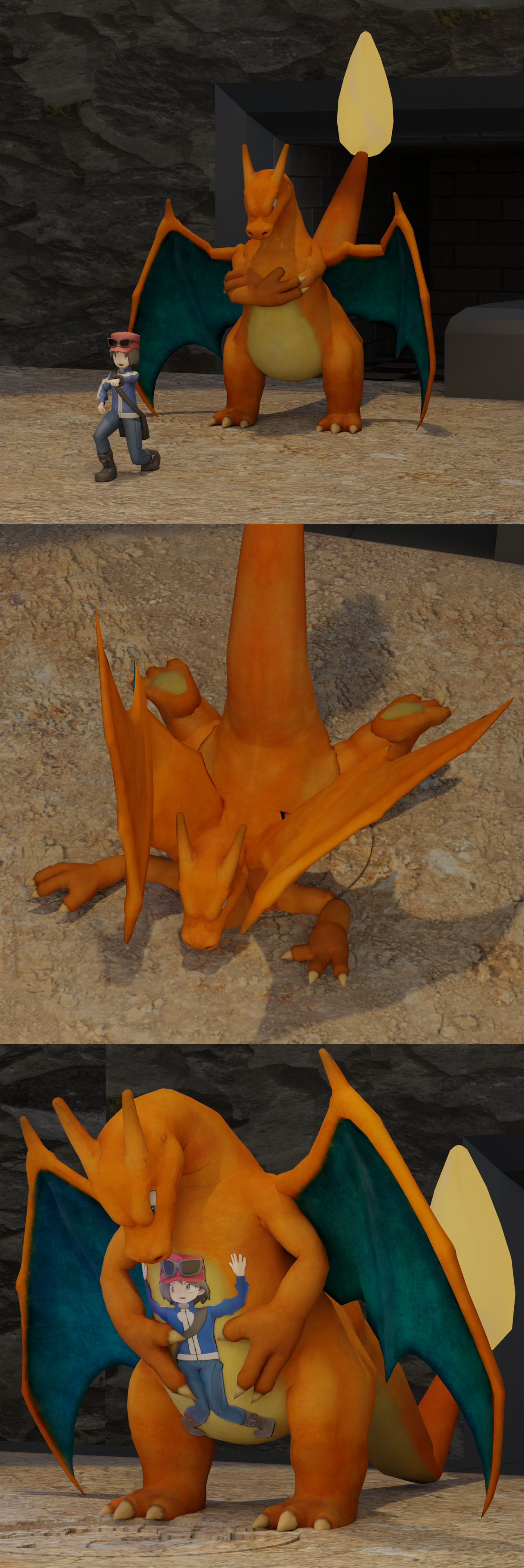 Charizard Ride Base Deviantart Charizard Used Bodyslam by CompactedCreations on DeviantArt