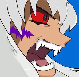 full demon Inuyasha FULL COLOR fan art