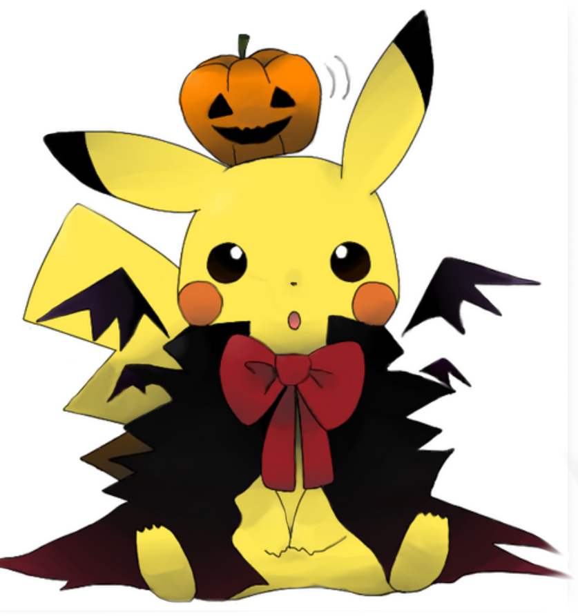 Halloween Pikachu Color Fan art